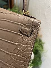 hermes kelly 18cm brown - 2
