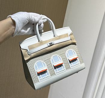 hermes birkin house white 20cm