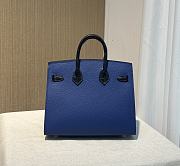 hermes birkin house blue 20cm - 3