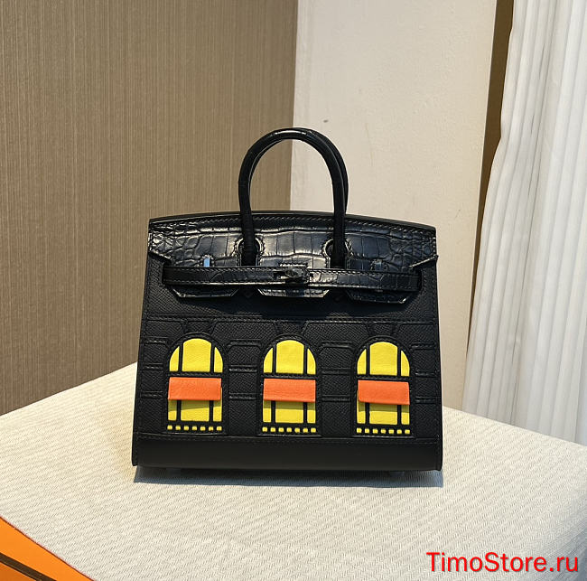 herme birkin house black 20cm - 1