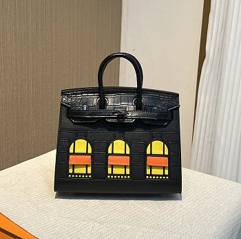 herme birkin house black 20cm