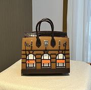 herme birkin house brown 20cm - 4