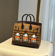 herme birkin house brown 20cm - 3
