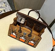 herme birkin house brown 20cm - 2