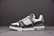 LOUIS VUITTON Trainer grey white printing 61 - 1