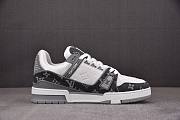 LOUIS VUITTON Trainer grey white printing 61 - 5