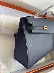 hermes kelly endesordre dark blue 25cm - 3
