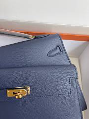 hermes kelly endesordre dark blue 25cm - 4