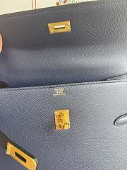 hermes kelly endesordre dark blue 25cm - 2