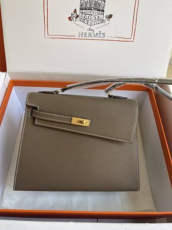 hermes kelly endesordre Elephant Gray 25cm