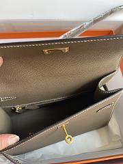 hermes kelly endesordre Elephant Gray 25cm - 4