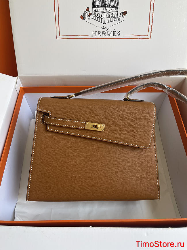 hermes kelly endesordre golden brown 25cm - 1