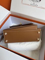 hermes kelly endesordre golden brown 25cm - 3