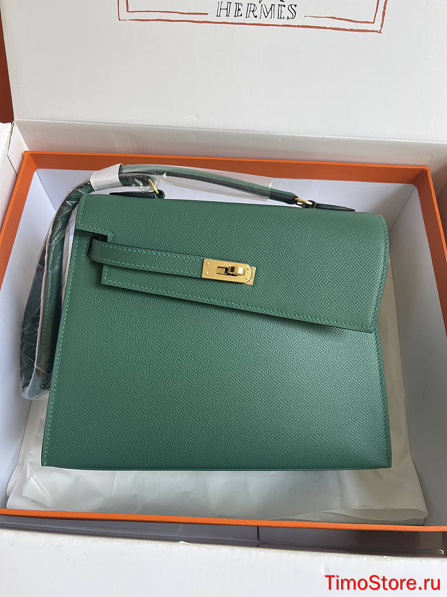 hermes kelly endesordre Malachite Green 25cm - 1