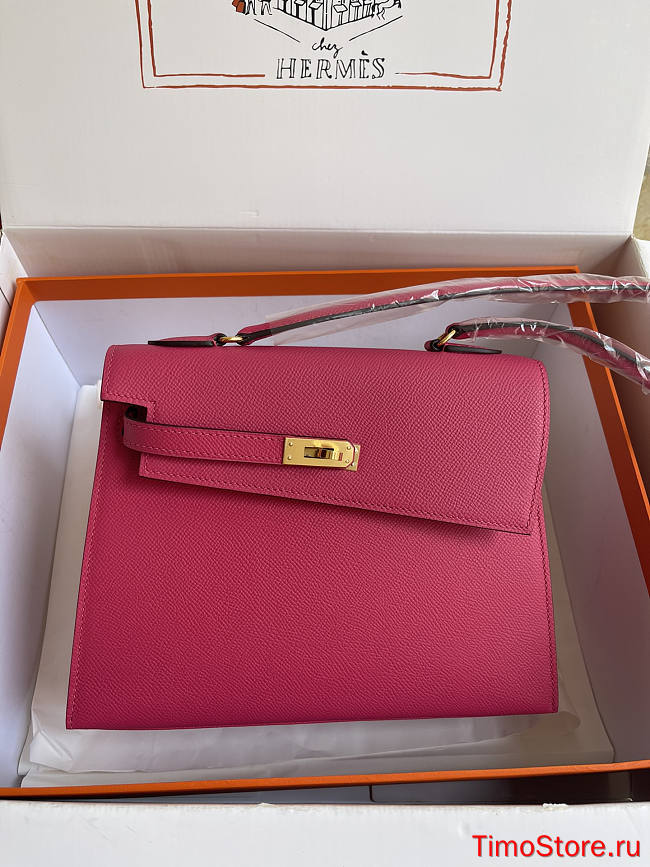 hermes kelly endesordre rose red 25cm - 1