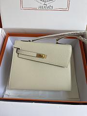 hermes kelly endesordre cream white 25cm - 1