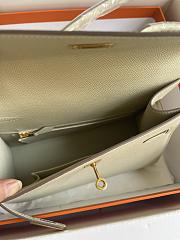 hermes kelly endesordre cream white 25cm - 2
