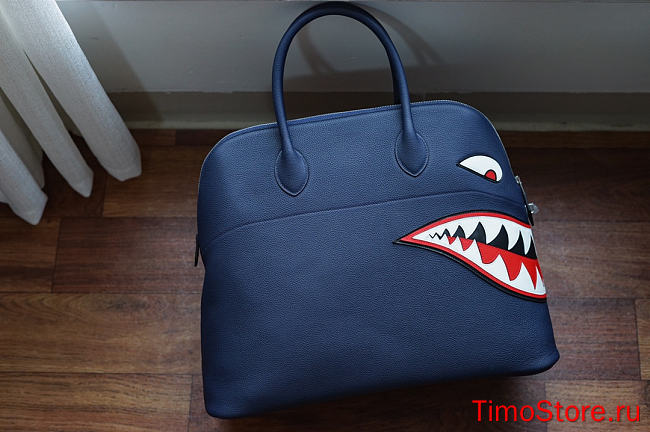 hermes Shark Bowling dark blue 45cm - 1