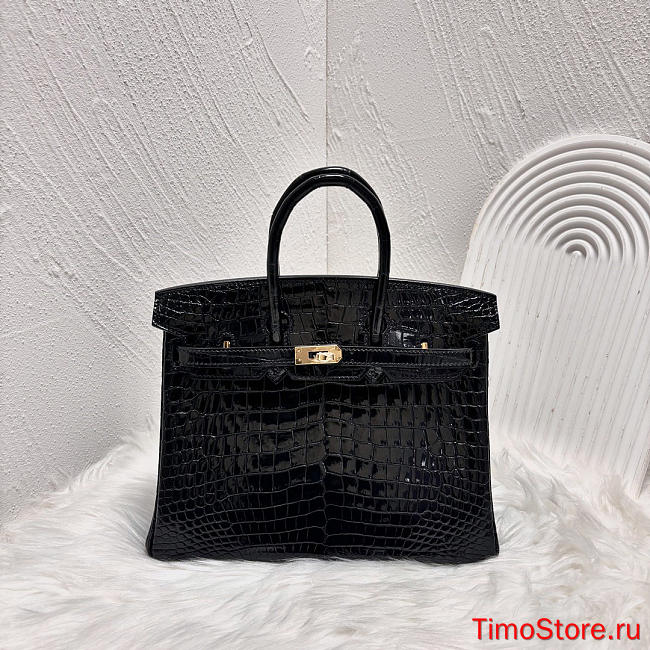 hermes birkin Alligator 25cm black （special price） - 1