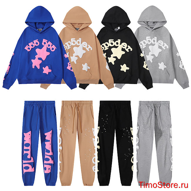 Sp5der hoodie set 4 color - 1