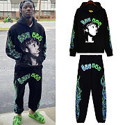 Sp5der American trend Logan celebrity style high street hip-hop suit street hooded sweatshirt sweatpants autumn and winter suit - 3