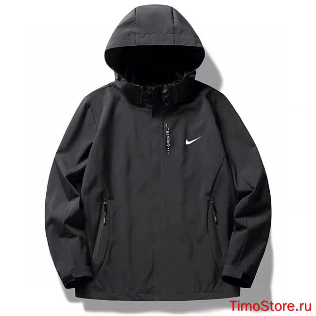 Nike outdoor functional style stand collar hooded jacket - 1