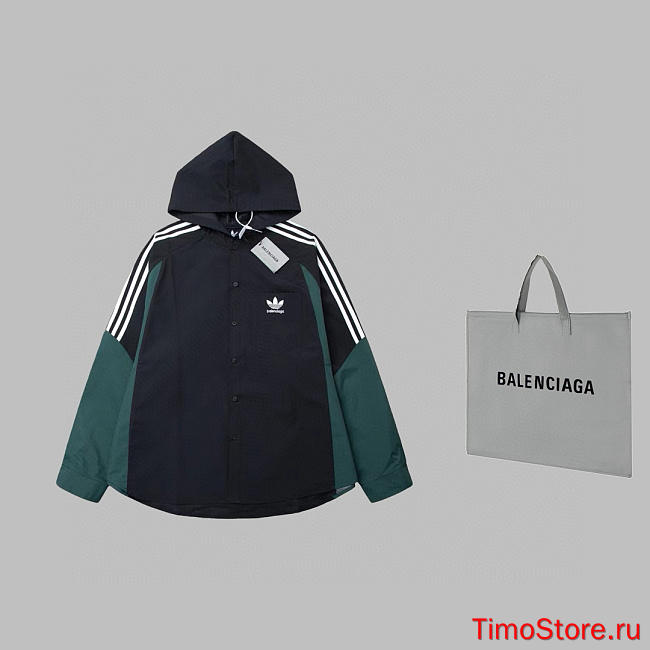 balenciaga Windbreaker black and green - 1