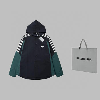 balenciaga Windbreaker black and green