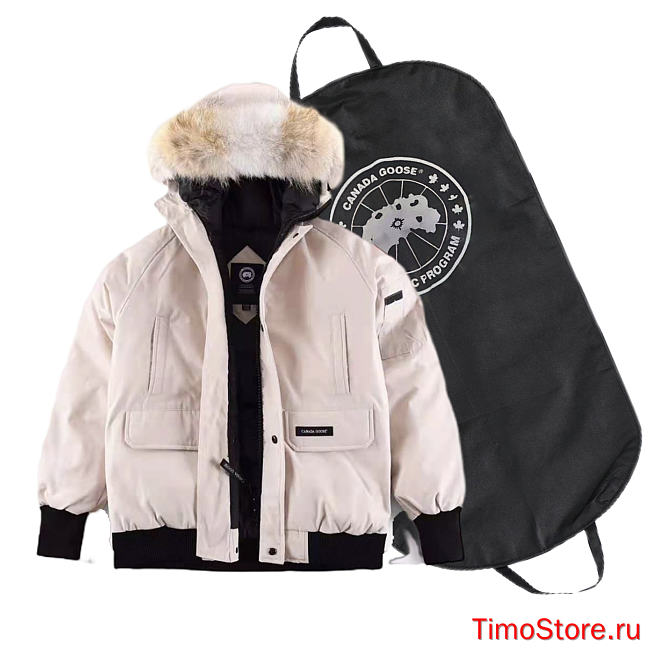 CANADA GOOSE down jacket short beige pink - 1