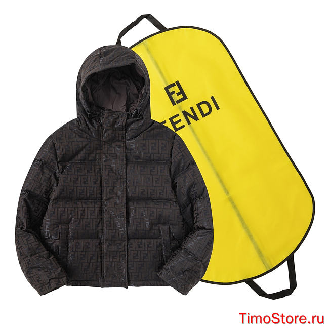 fendi down jacket brown - 1