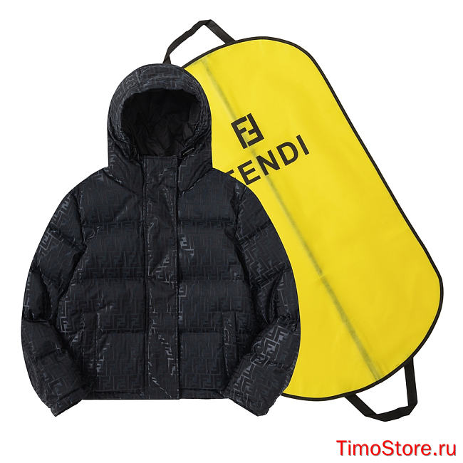 fendi down jacket black - 1