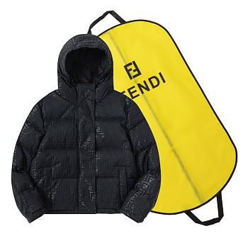 fendi down jacket black