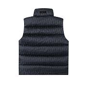 dior down vest 002 dark blue - 2
