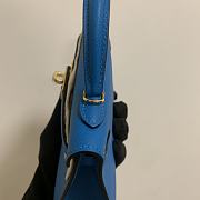 HERMES KELLY epsom mini 18cm blue - 4