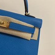 HERMES KELLY epsom mini 18cm blue - 3