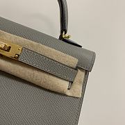 HERMES KELLY epsom mini 18cm grey - 3