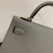 HERMES KELLY epsom mini 18cm grey - 2