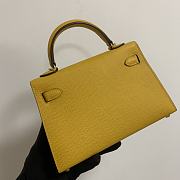 HERMES KELLY epsom mini 18cm yellow - 3