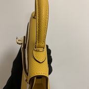 HERMES KELLY epsom mini 18cm yellow - 2