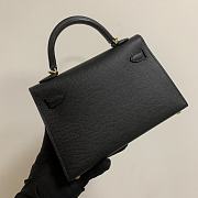 HERMES KELLY epsom mini 18cm black - 2