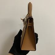 HERMES KELLY epsom mini 18cm brown - 5