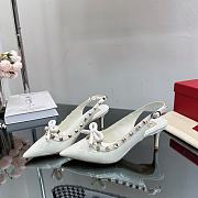 Valentino heels 2 high of heels 6.5 and 9.5cm white - 4