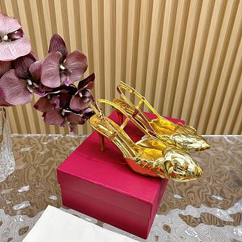 Valentino heels gold