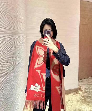 lv 100% wool scarf 001 45x190cm