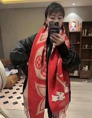 lv 100% wool scarf 001 45x190cm - 4