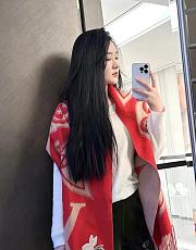 lv 100% wool scarf 001 45x190cm - 3