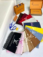 lv 100% wool scarf 001 45x190cm 12 colors - 2