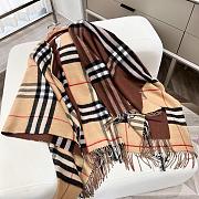 Burberry Shawl Scarf 137x152 100% Cashmere - 2