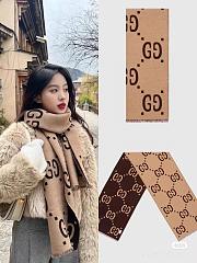 Gucci double color scarf 90% cashmere 10% silk - 4