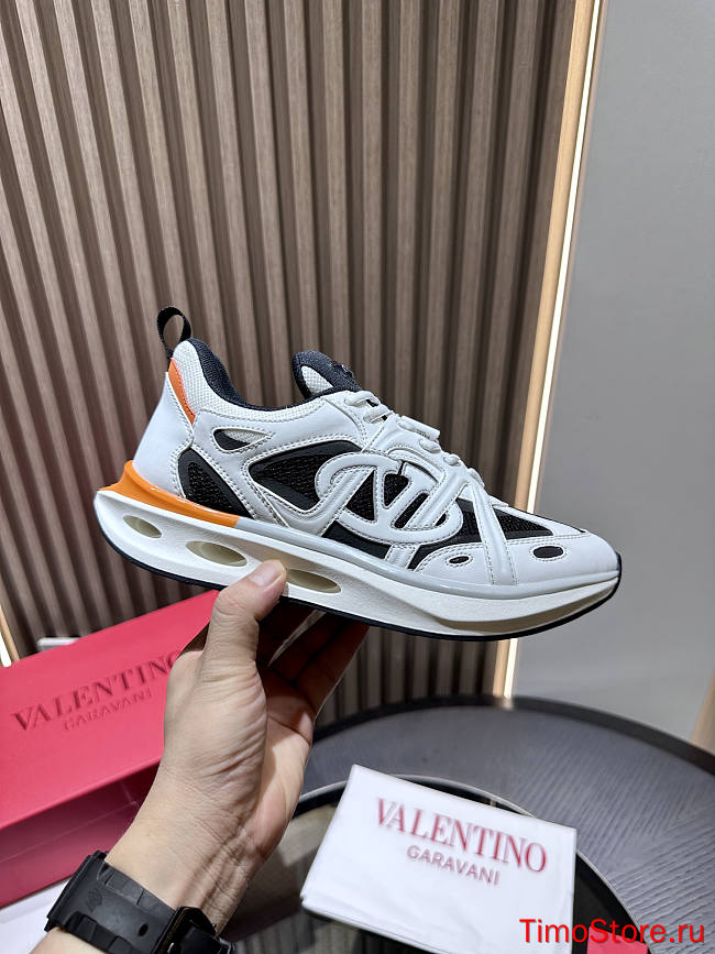 valentino sneaker white and orange - 1